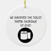 2020我々トイレ生き延びの紙不足 セラミックオーナメント (裏面)
