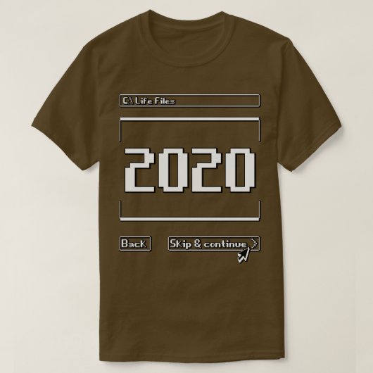 2020推奨しなおもしろいい Tシャツ (デザイン正面)