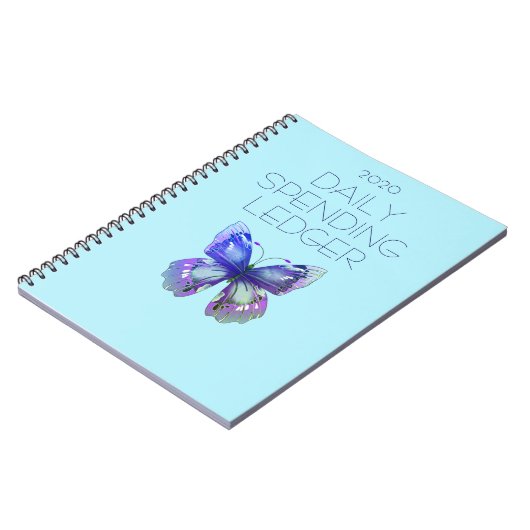 2020日次支出元帳簿記バタフライ ノートブック (左側)