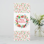 2020明けましておめでとう! クリスマスの冬休み カード (スタンド正面)