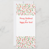 2020明けましておめでとう! クリスマスの冬休み カード (裏面)