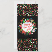 2020明けましておめでとう! クリスマスの冬休み カード (正面)