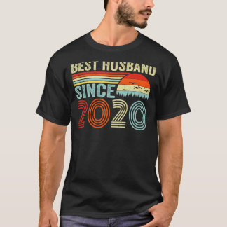2020最高の年2周年を迎え結婚て夫 Tシャツ