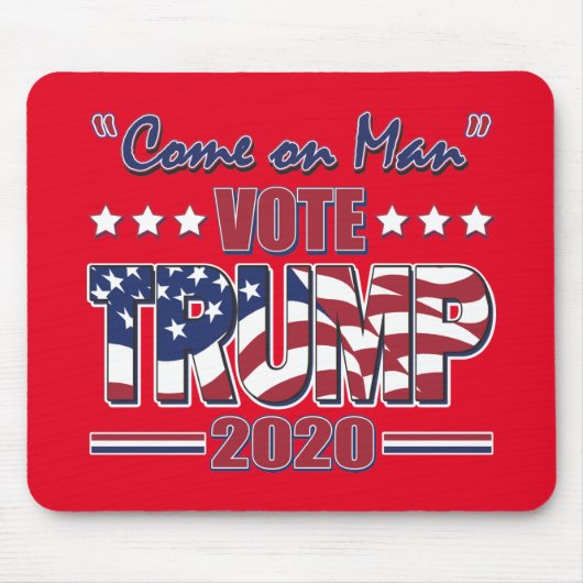 2020来年マン投票トランプ マウスパッド (正面)