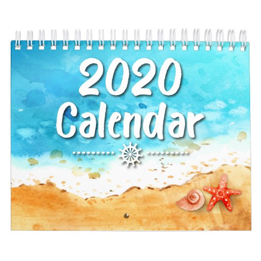 2020水彩海シーライフカレンダー カレンダー (カバー)