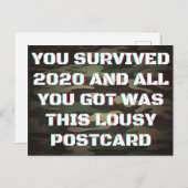 2020生き延び年おもしろい初 ポストカード (正面/裏面)