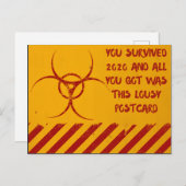 2020生き延び年おもしろい正月 ポストカード (正面/裏面)