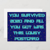 2020生き延び年おもしろい正月 ポストカード (正面/裏面)