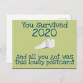 2020生き延び年おもしろい正月 ポストカード (正面/裏面)