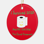 2020生き延び年と同じ得ばか セラミックオーナメント (左)