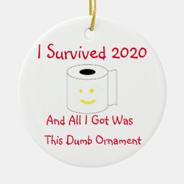 2020生き延び年と同じ得ばか セラミックオーナメント