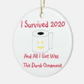 2020生き延び年と同じ得ばか セラミックオーナメント (左)