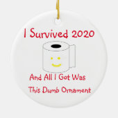 2020生き延び年と同じ得ばか セラミックオーナメント (裏面)