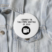 2020生き延び年のトイレ不足 缶バッジ (インサイチュ)