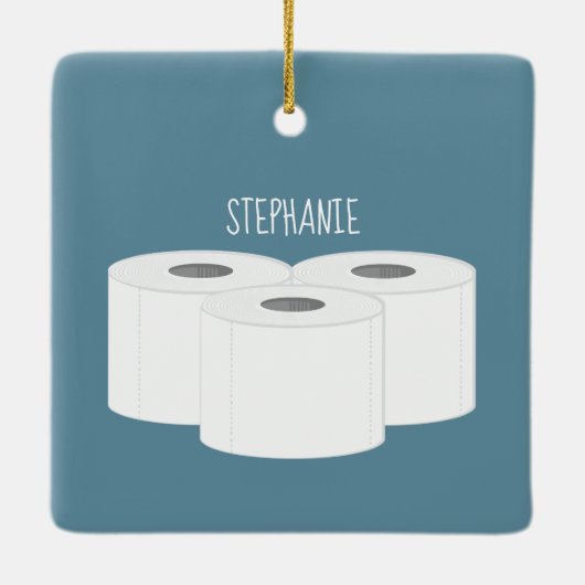2020生き延び年のトイレ紙危機 セラミックオーナメント (裏面)