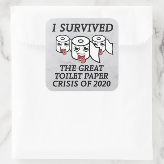 2020生き延び年のト素晴らしイレ紙危機 スクエアシール (バッグ)