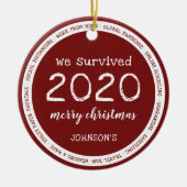 2020生き延び年名 セラミックオーナメント (正面)