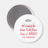 2020生き延び年！検疫おもしろいファミリ名 マグネット (正面/裏面)