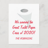 2020生き延び!検おもしろい疫ファミリ名 ポストカード (正面)