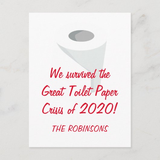 2020生き延び!検おもしろい疫ファミリ名 ポストカード (正面)