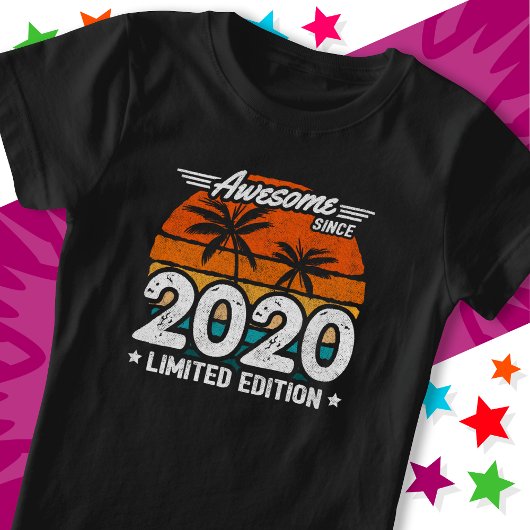 2020生まれ年以降2020年限定版レトロ素晴らし Tシャツ
