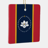 2020神に新しいミシシッピ州の旗を信頼する セラミックオーナメント (右)