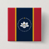 2020神に新しいミシシッピ州の旗を信頼する 缶バッジ (正面)