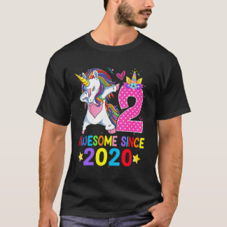2020素晴らし年から2ダビング・ユニコーン誕生日 Tシャツ