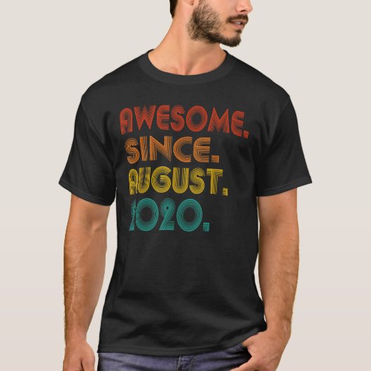 2020素晴らし年のヴィンテージ2020威厳がある年のBi誕生以降 Tシャツ (正面)