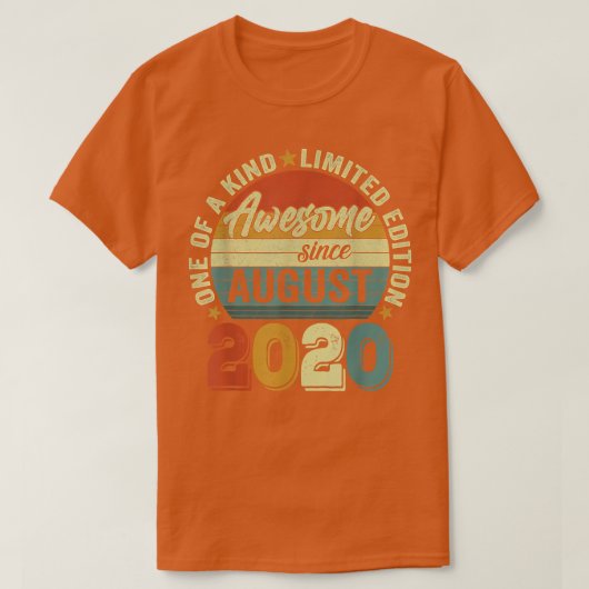 2020素晴らし年威厳がある2歳2歳の誕生日 Tシャツ (デザイン正面)