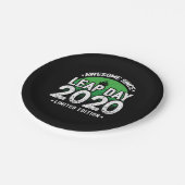 2020素晴らし年閏年日以後2月29誕生日 ペーパープレート (アングル)