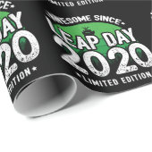 2020素晴らし年閏年日以後2月29誕生日 ラッピングペーパー (ロールコーナー)