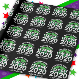 2020素晴らし年閏年日以後2月29誕生日 ラッピングペーパー