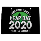 2020素晴らし年閏年日以後2月29誕生日 ラージペーパーバッグ (正面)