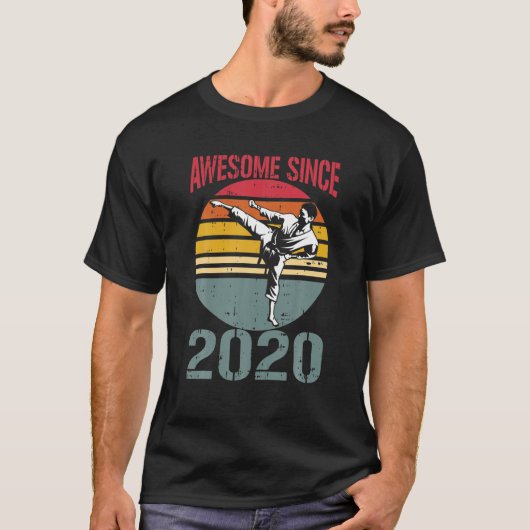 2020素晴らし年2歳の誕生日から空手 Tシャツ (正面)