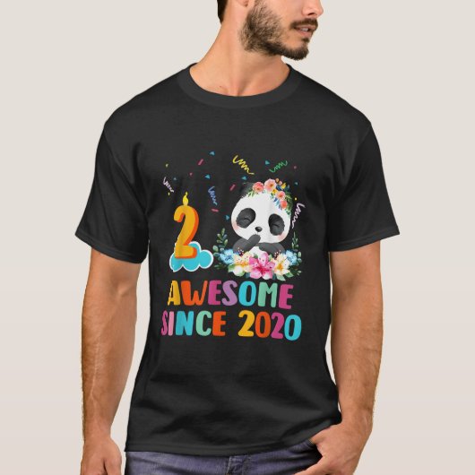 2020素晴らし年2nd Panda Unicorn以降 Tシャツ (正面)