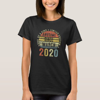 2020素晴らし年3月3日3歳の誕生日 Tシャツ