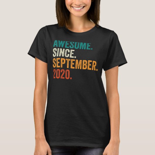 2020素晴らし年9月2日生誕生日2年 Tシャツ (正面)