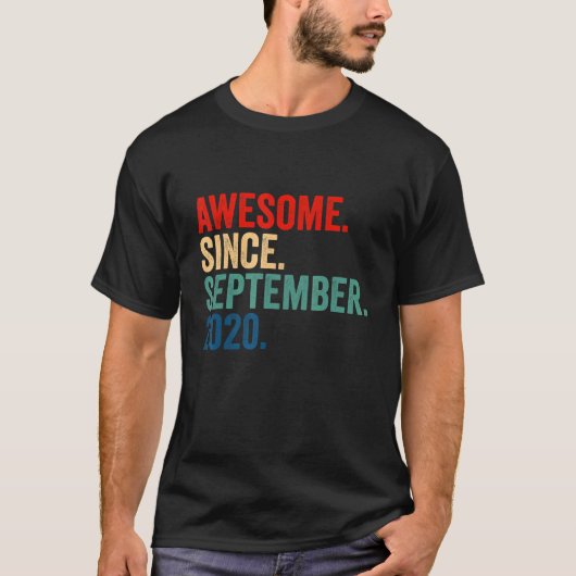 2020素晴らし年9月2日生誕生日2年 Tシャツ (正面)