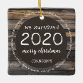 2020素朴年生き延びの写真 セラミックオーナメント (正面)