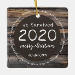 2020素朴年生き延びの写真 セラミックオーナメント