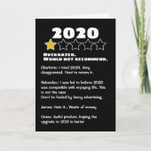 2020評価の高パーソナライズされたいレビュー カード (正面)