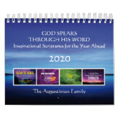 2020話年感動的の神の聖句 カレンダー (カバー)