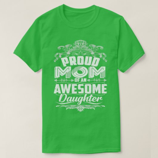 2020誇りを持った年の娘の母素晴らし母の日 Tシャツ (デザイン正面)