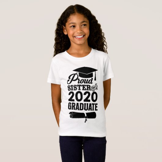 2020誇りを持った年卒業の姉妹 Tシャツ (正面フル)