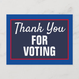2020選挙に投票していただきありがとうございます ポストカード