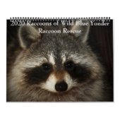 2020野生の青のアライグマ救助のアライグマ カレンダー (カバー)