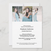 2020金ゴールド写真の卒業発表 案内状 (裏面)