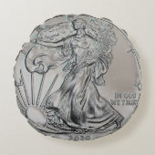 2020銀イーグルコイン ラウンドクッション (正面)