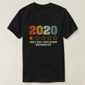 2020非常に悪い推奨しない – 1つ星ヴィンテージ Tシャツ